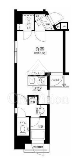 グランドパーク渋谷ブランシェ　602号室　間取り