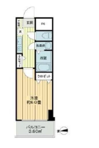 ライオンズマンション新宿東公園　304号室　間取り