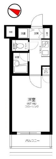 グラーサ東京イースト　812号室　間取り