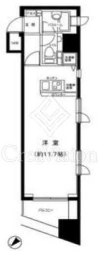 グラーサ東京イースト　708号室　間取り