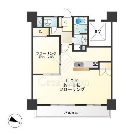 ニューハイツ新神楽坂　208号室　間取り