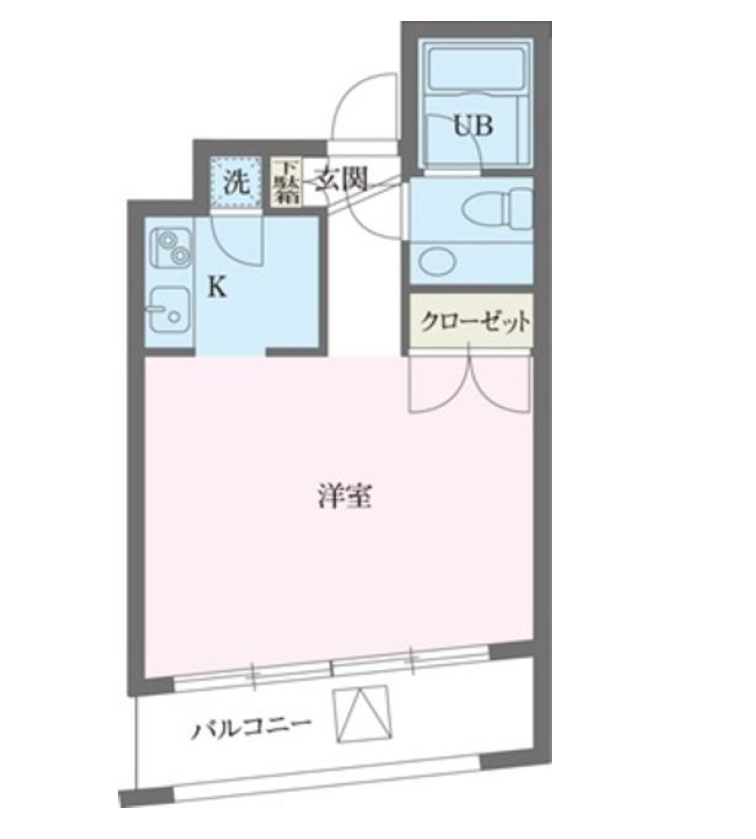 パークフロント西新宿　802号室　間取り