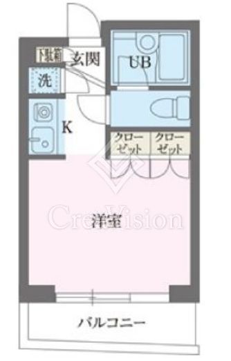 パークフロント西新宿　703号室　間取り