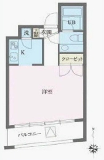 パークフロント西新宿　802号室　間取り