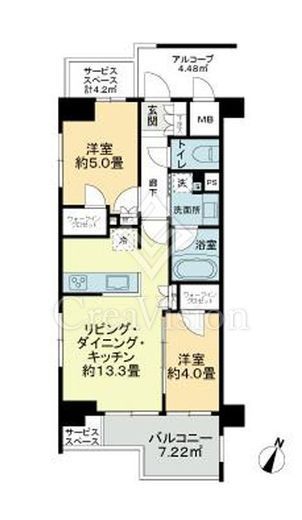 ジオ目黒　201号室　間取り