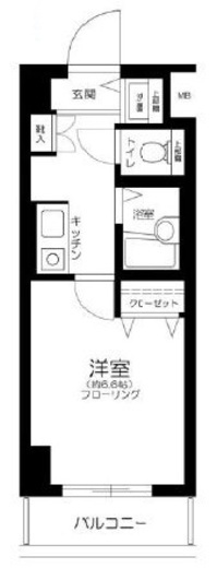 メインステージ白金高輪　311号室　間取り