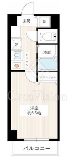 メインステージ白金高輪　106号室　間取り