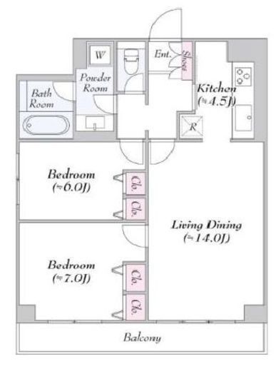 ヴァンテ・アン神楽坂　310号室　間取り