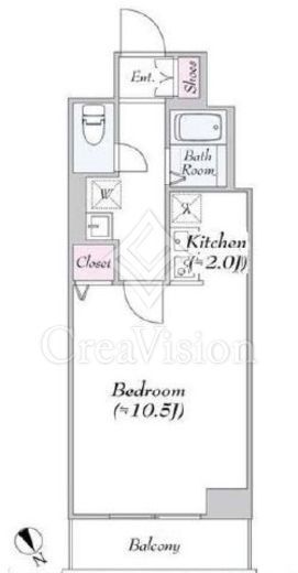 ヴァンテ・アン神楽坂　302号室　間取り