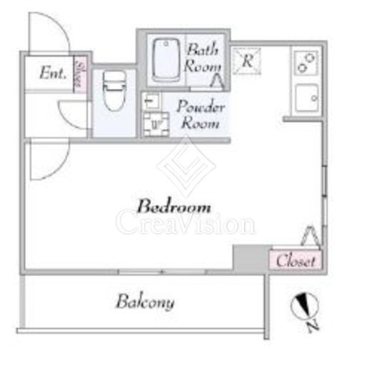 ヴァンテ・アン神楽坂　501号室　間取り