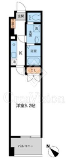 フィオーレ月島　305号室　間取り