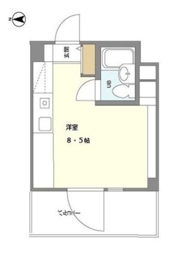 プレミール高輪　401号室　間取り