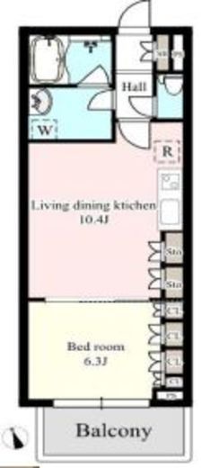リビオレゾン目白通り　10F1号室　間取り