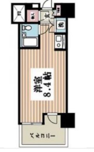 ルネ御苑プラザ　1304号室　間取り