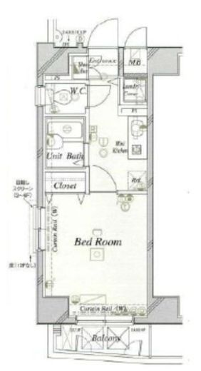 フォルトゥナ秋葉原　602号室　間取り