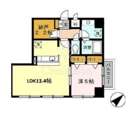 六本木レジデンス　201号室　間取り