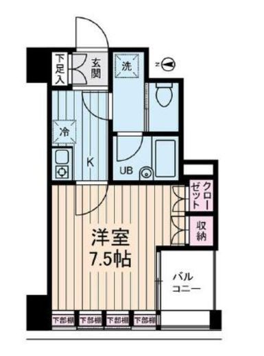 アムス馬喰町　903号室　間取り