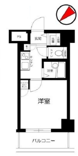 スカイコート代々木　203号室　間取り