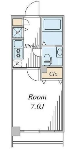 グランフォース九段　504号室　間取り