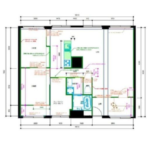 マンションニュー恵比寿　505号室　間取り