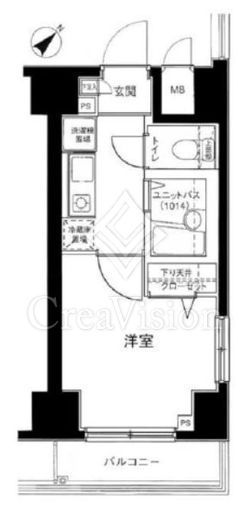 メインステージ銀座　205号室　間取り