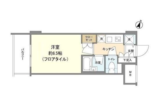 パレステュディオ南麻布　407号室　間取り