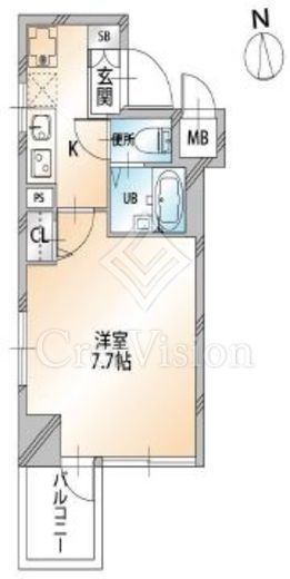 オーキッドレジデンス明石町　403号室　間取り