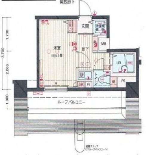 シンシア麻布十番　803号室　間取り