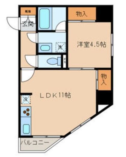 ARTERE東日本橋　802号室　間取り
