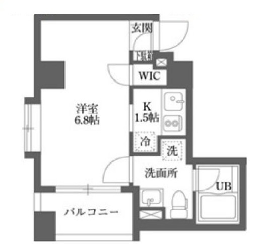 ムーブメンツ西早稲田　504号室　間取り
