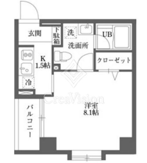 ムーブメンツ西早稲田　203号室　間取り