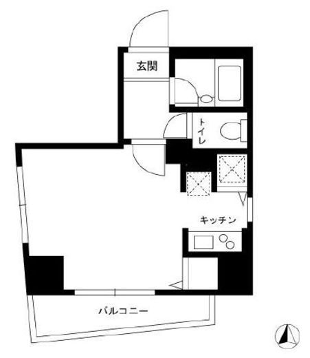 スカイコート神楽坂弐番館　602号室　間取り