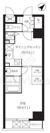 エクメーネ日本橋　404号室　間取り