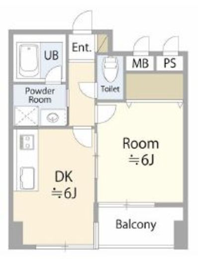 ライツェント広尾　602号室　間取り