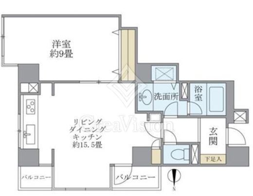 ノースウエストヒル　904号室　間取り
