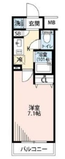 プレール日本橋三越前　1102号室　間取り