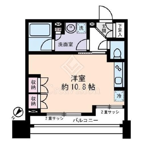 D'クラディアイヴァン初台　704号室　間取り