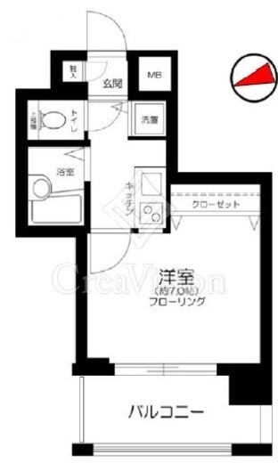 ラグジュアリーアパートメント三田慶大前　605号室　間取り