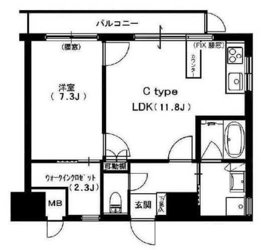 ヒルクレスト御茶ノ水　803号室　間取り