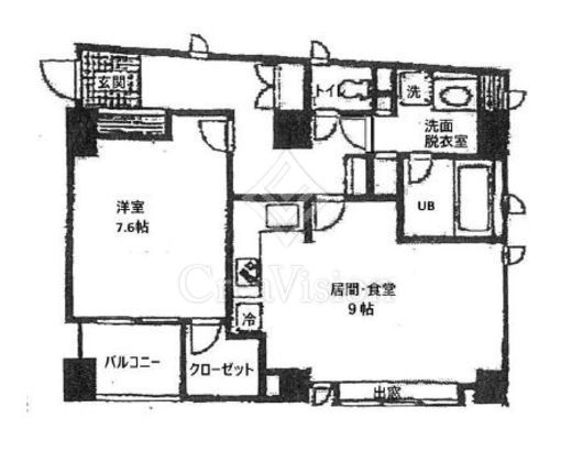プリンストン赤坂　805号室　間取り