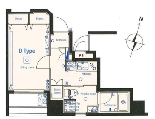 ブライズ神田　204号室　間取り