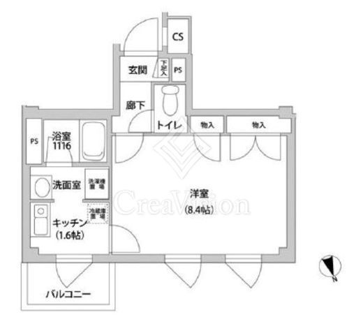 コンフォート東麻布　301号室　間取り