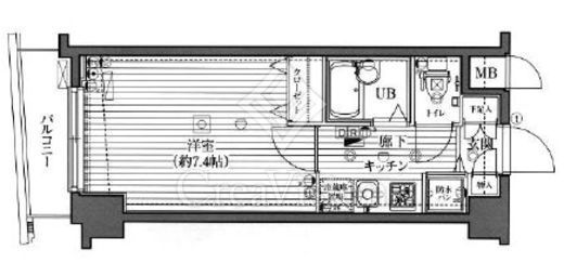 ガラ・ステージ神田神保町　404号室　間取り