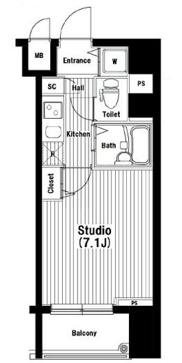 ガラ・ステーション岩本町North　303号室　間取り