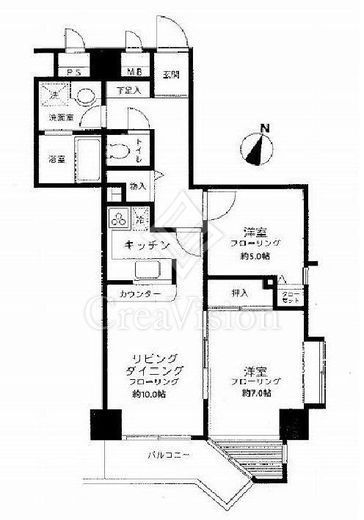 ノバガーデン代々木　602号室　間取り