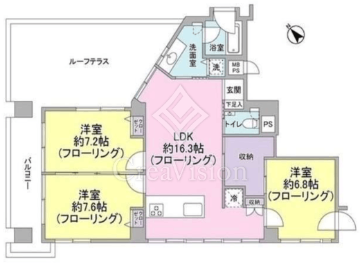 ユニティ　501号室　間取り