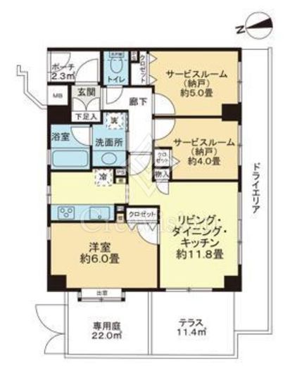 ラ・フォルム神楽坂　204号室　間取り
