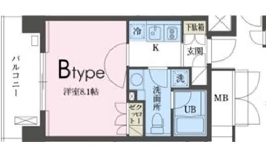 ガレリア東新宿　1103号室　間取り