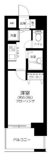 アヴァンツァーレ新宿ピアチェーレ　402号室　間取り
