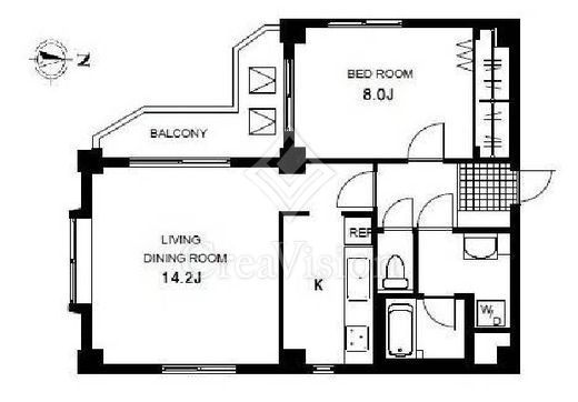 三田綱町テラス　201号室　間取り